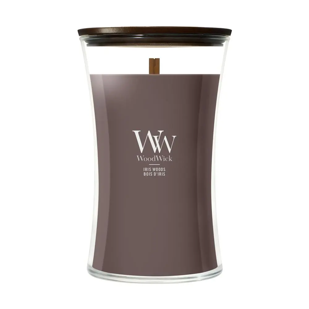 Svíčka WoodWick velká, Iris Woods