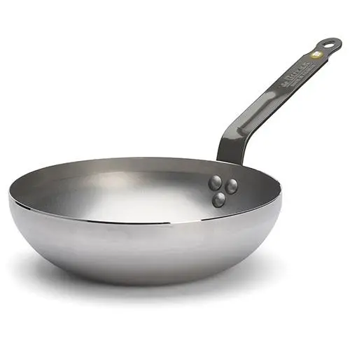 Ocelová pánev WOK de Buyer MINERAL B 24cm zaoblený