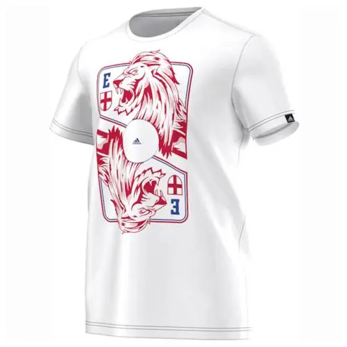 adidas pánské tričko England Card Pánské triko England Card s krátkým rukávem pro fanoušky bílé