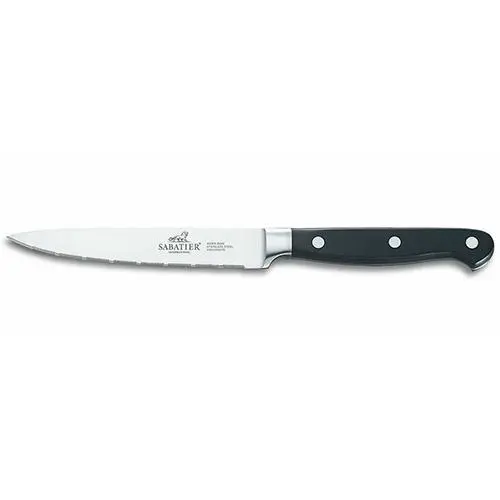 Lion Sabatier Univerzální nůž PLUTON 13 cm, nerezové nýty, černá