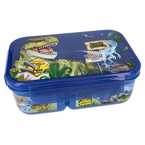 Dino World Svačinový box Danger dvě sekce
