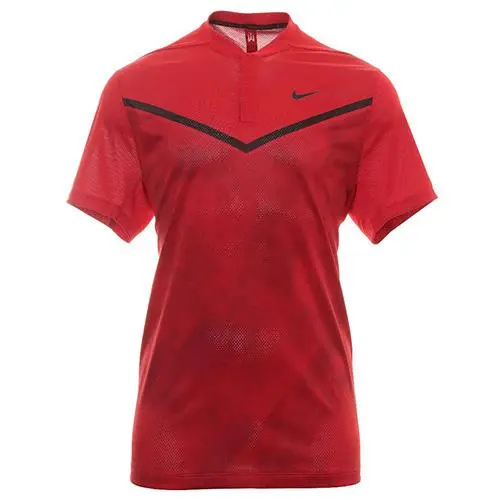 Nike pánské tričko Tiger Woods Advantage Blade sportovní polotriko s límečkem a zapínáním na patentky