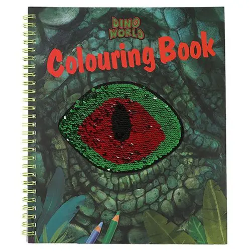 Omalovánky Dino World Flitrové oko 20 stran