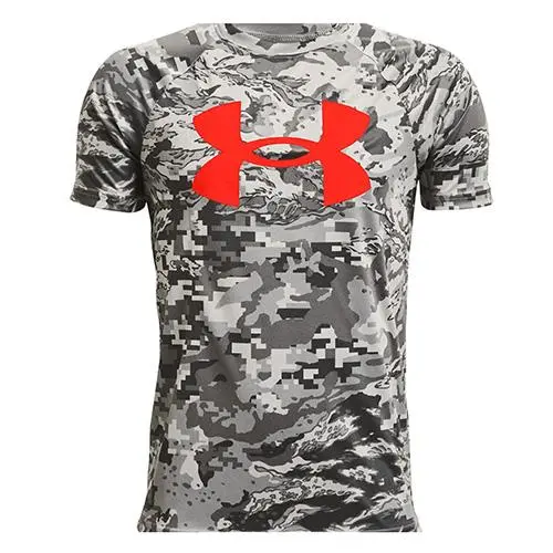 Under Armour Tech BL Printed SS Chlapecké triko Tech BL Printed šedá