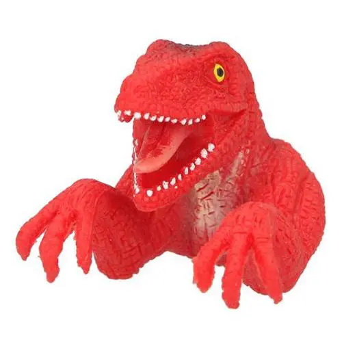 Prstová loutka Dino World ASST oranžový T Rex