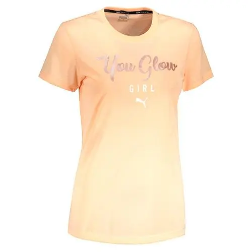 PUMA PERFORMANCE SLOGAN SS TEE 520920-27 PEACH PARFAIT
