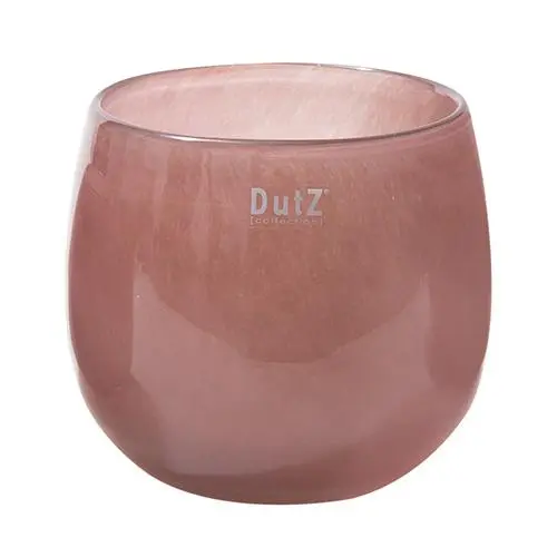 Skleněný květináč DutZ Pot, výška 14 cm, průměr 16 cm, barva fialová