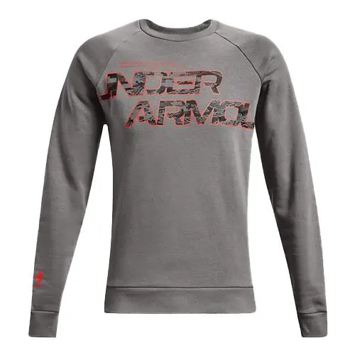Under Armour Rival Fleece Camo Script šedá