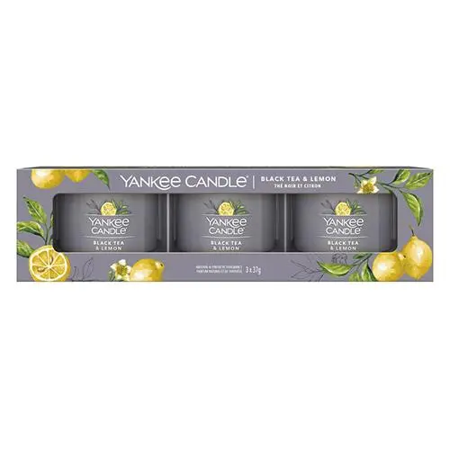 Yankee Candle Black Tea & Lemon 3 x 37 g
