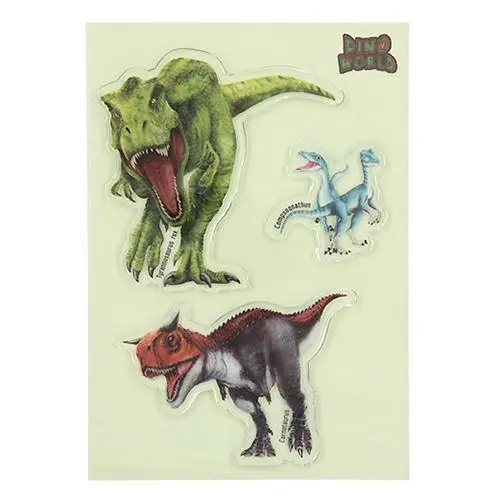 Gelové samolepky Glibbies Dino World Tyrannosaurus rex 2ks