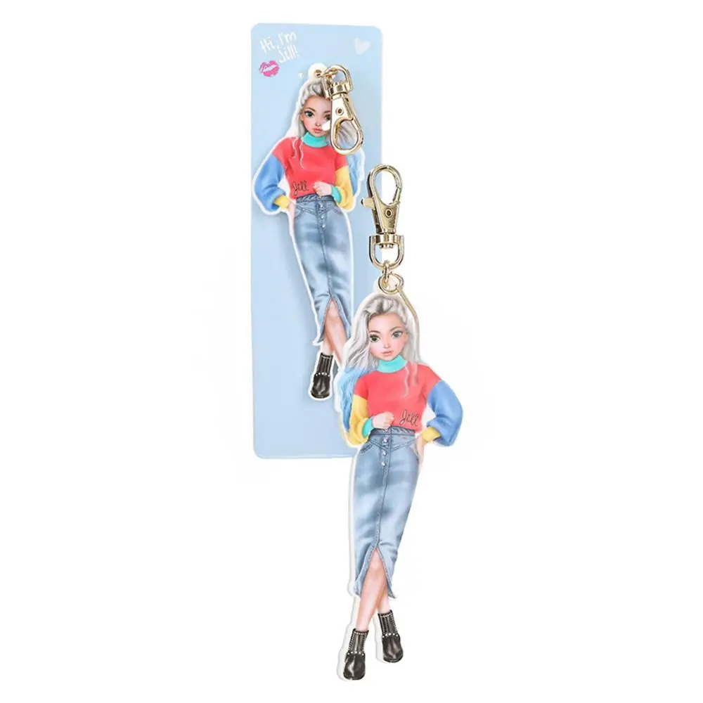 Přívěsek na klíče s karabinkou Top Model Candy moderní a stylový přívěsek od TOP Model v podobě postavičky, oboustranným potiskem a zlatou karabinou.