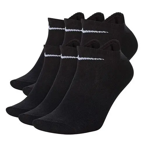 Nike ponožky Everyday Lightweight No Show 3 pack 010BlackWhite