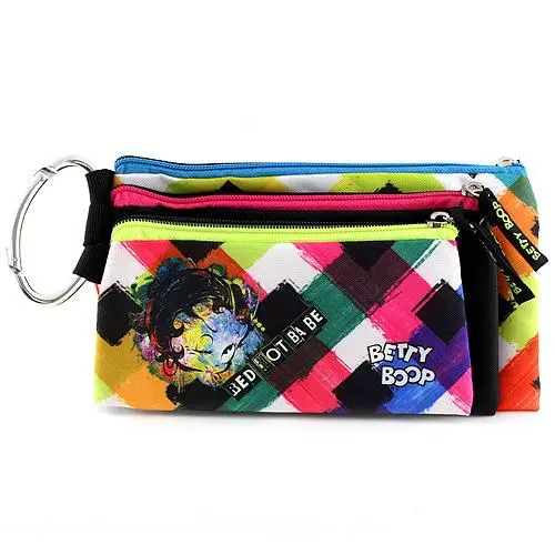 Betty Boop trojitý 3ks barevné s zipem panenky