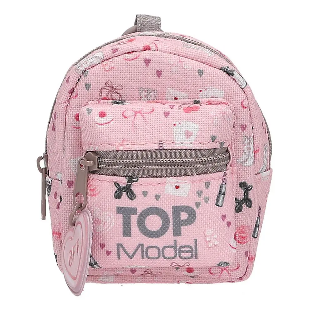 Top Model srdíčko šedý zip