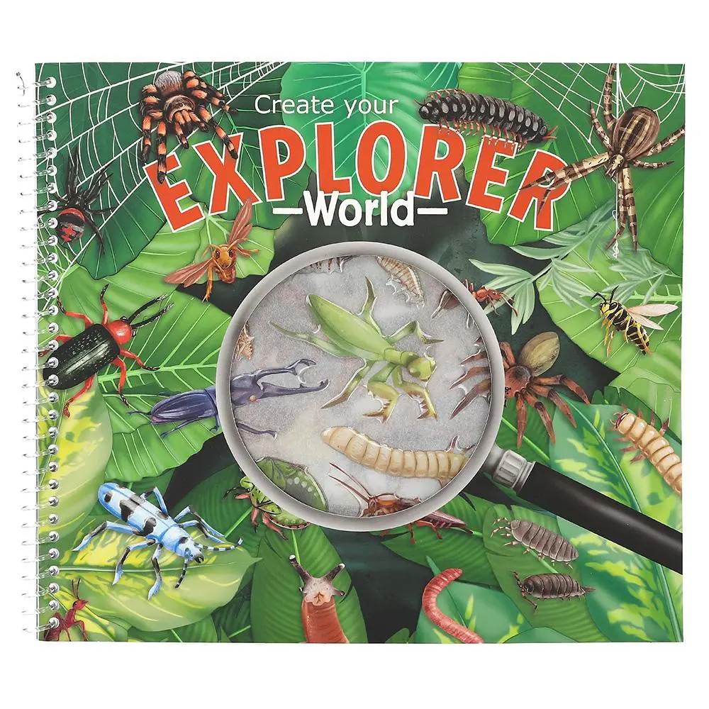 Kreativní sešit se samolepkami – svět hmyzu Explorer World