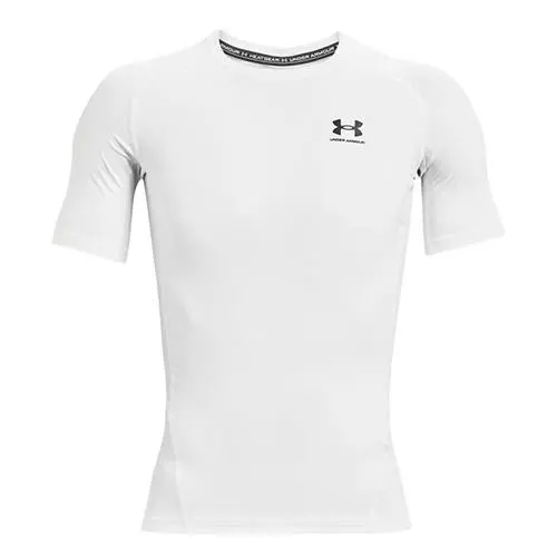 Under Armour pánské kompresní tričko HG Armour Comp SS bilé