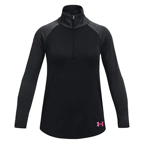 Dívčí tričko Under Armour Tech Graphic Half Zip - Dívčí sportovní triko Tech Graphic s dlouhým rukávem a polovičním zipem od značky Under Armour, různá barevná provedení. - 3479725