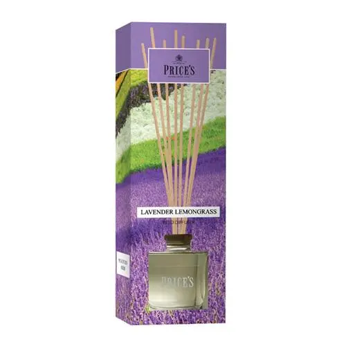 Price´s Candles rákosový difuzér Levandule a citronová tráva 100 ml