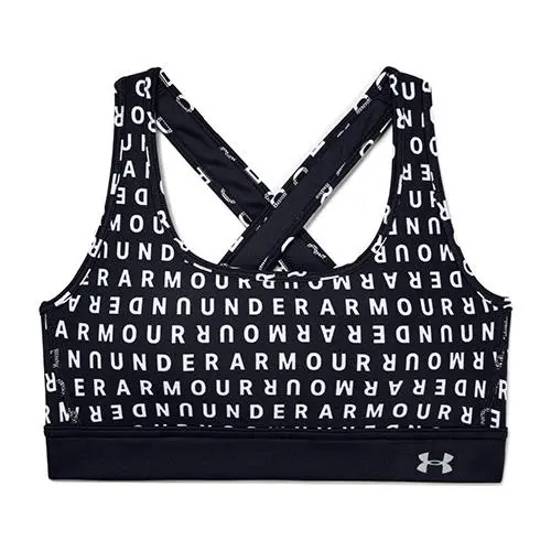 Under Armour Mid Crossback Printed Armour Mid Crossback Printed od značky černé provedení s bílým textem.