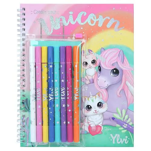 Kreativní omalovánka Create Your Unicorn samolepky