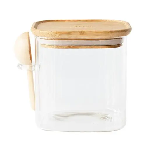 Pebbly PKV-049 Skleněná dóza s odměrkou 800 ml