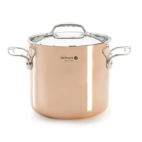de Buyer Prima Matera hrnec měděný vysoký 5,7 l pr. 20 cm výška 18 cm TOM D-6244-20