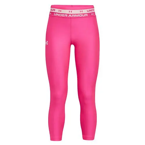 Under Armour HeatGear Armour Ankle legíny Junior Růžový