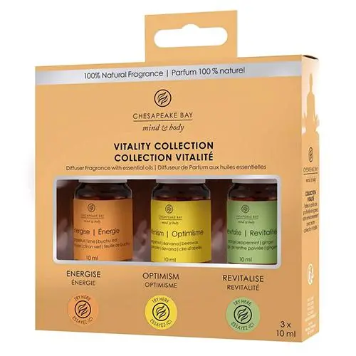 Chesapeake Bay Aroma olej Vitality 3 × 10 ml