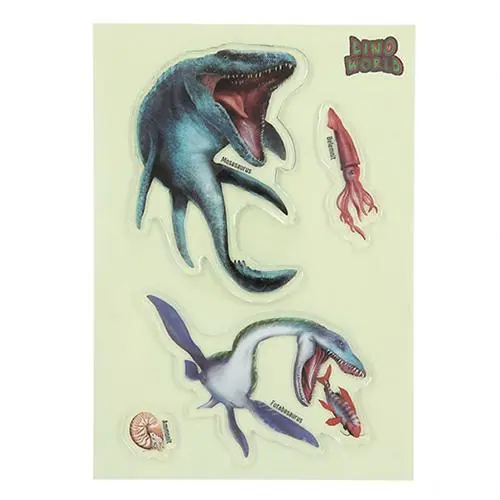 Gelové samolepky Glibbies Dino World Tyrannosaurus rex 2ks