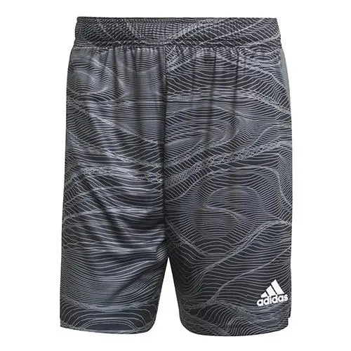 Pánské šortky Adidas Condivo 21 - Pánské brankářšké kraťasy Condivo 21 se stahovací šňůrkou v pase a technologií Aeroready od značky Adidas, šedé provedení.