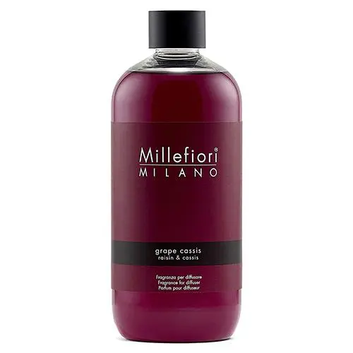 Millefiori Milano Náhradní náplň do aroma difuzéru Natural Hrozny a černý rybíz 500 ml
