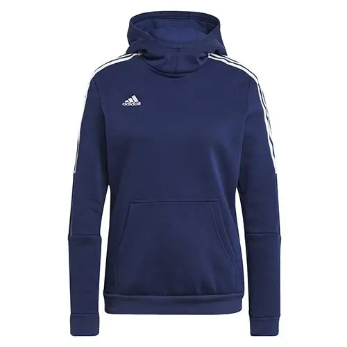 adidas Tiro21 dámská volnočasová mikina Tiro21 s kapucí a klokaní kapsou tmavě modré