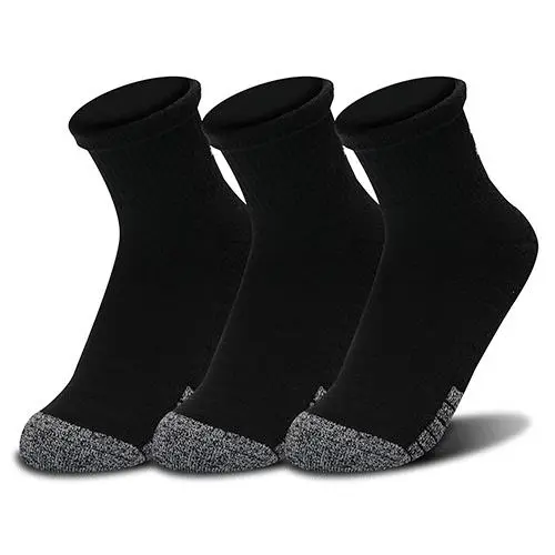 Under Armour pánské ponožky UA Heatgear Quarter 3pk-BLK