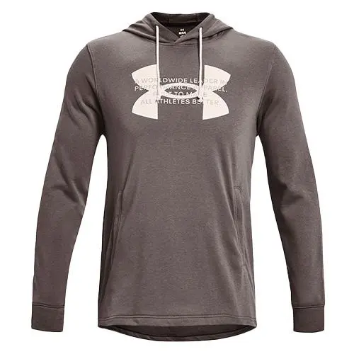 Under Armour UA Rival Terry Logo Hoodie-BRN 1373382-176