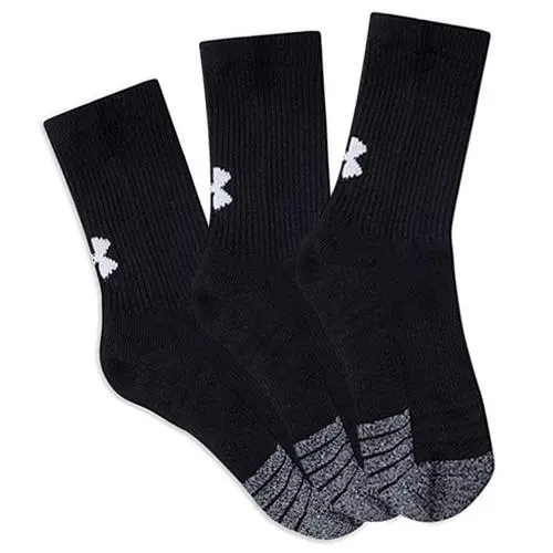 Dětské ponožky Under Armour UA Yth Heatgear Crew - Dětské unisexové sportovní vysoké ponožky UA Yth Heatgear Crew od značky Under Armour, různá barevná provedení, 3 páry v balení.