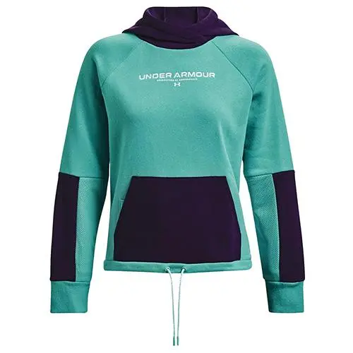 Under Armour dámská mikina Rival Fleece Hoodie zelená