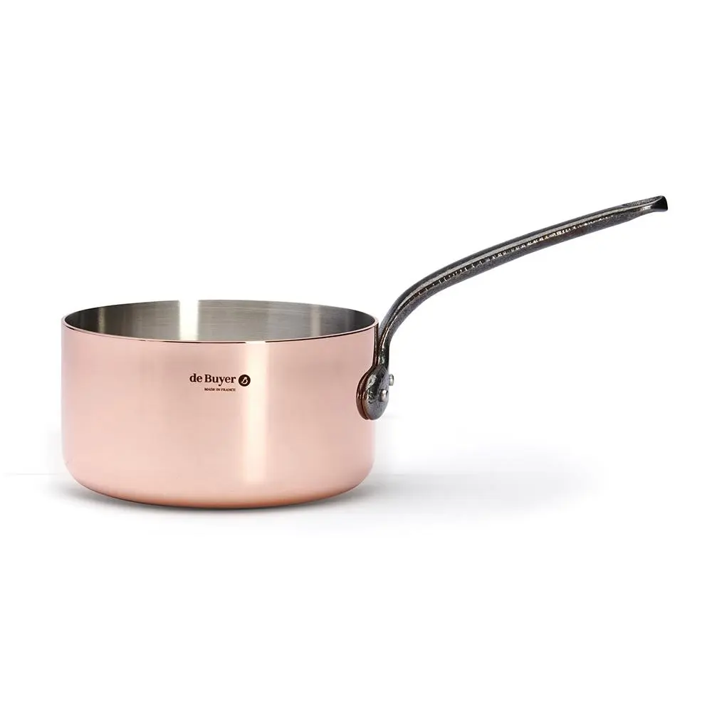 de Buyer Měděný rendlík PRIMA MATERA 16cm 1,8l tmavá rukojeť