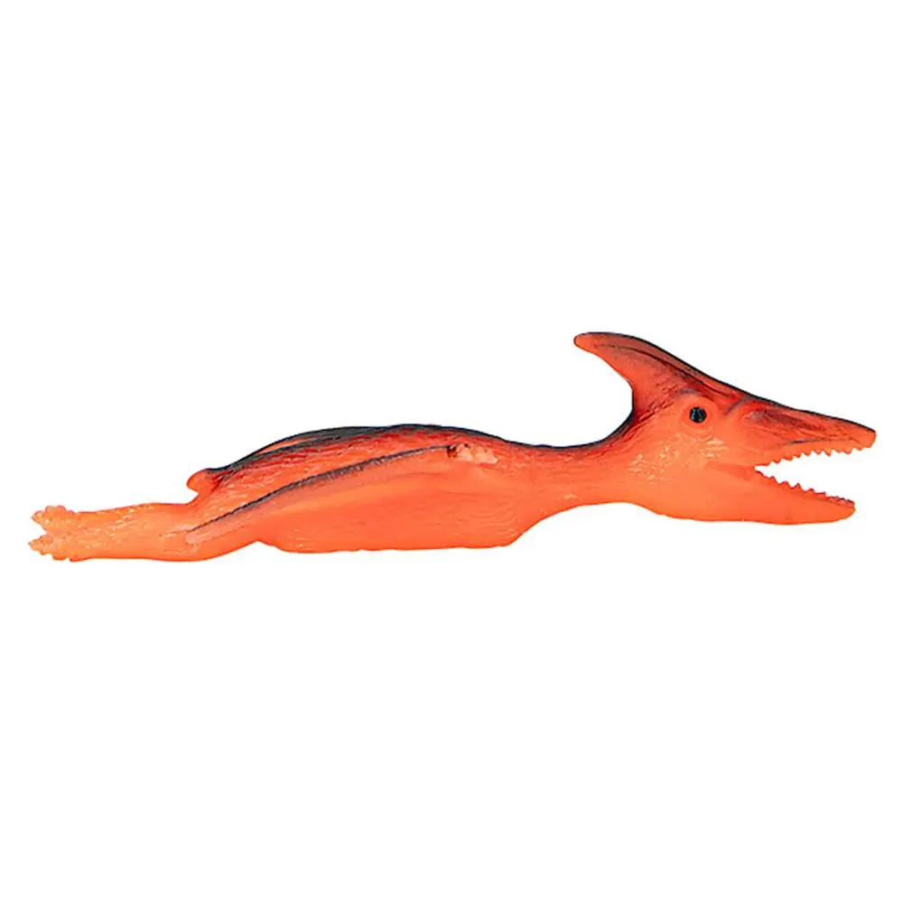 Dino World Vystřelovací svítící dinosaurus oranžový Pterodaktyl