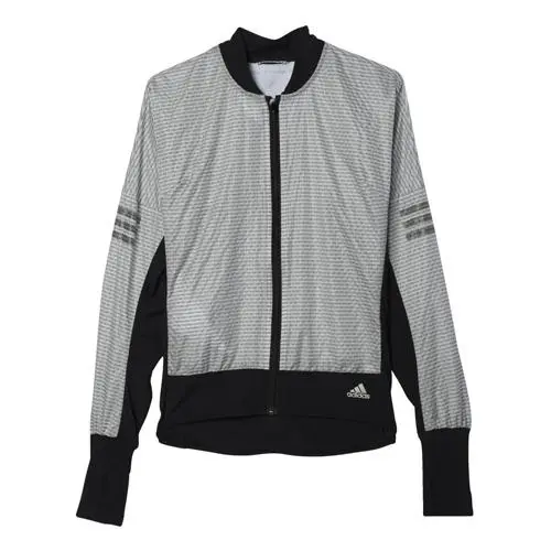Dámská sportovní bunda Adidas AZ CP JKT - Dámská lehká sportovní bunda AZ CP Jacket s otvory pro palec na rukávech od značky Adidas, šedé provedení. - 773007