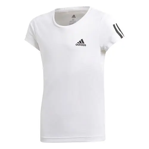Adidas YG TR EQ TEE - Dívčí sportovní tričko YG TR EQ s krátkým rukávem bílé