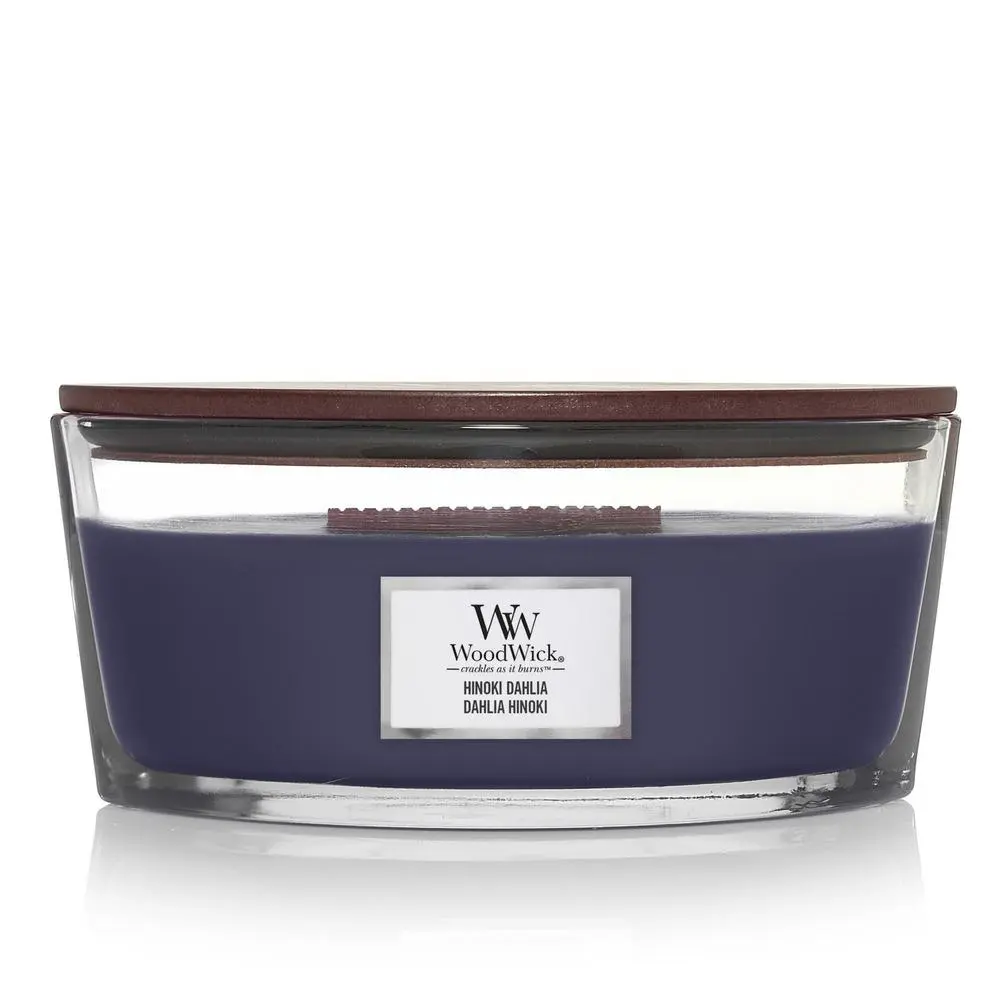 WoodWick Vonná svíčka loď Hinoki Dahlia 453,6 g