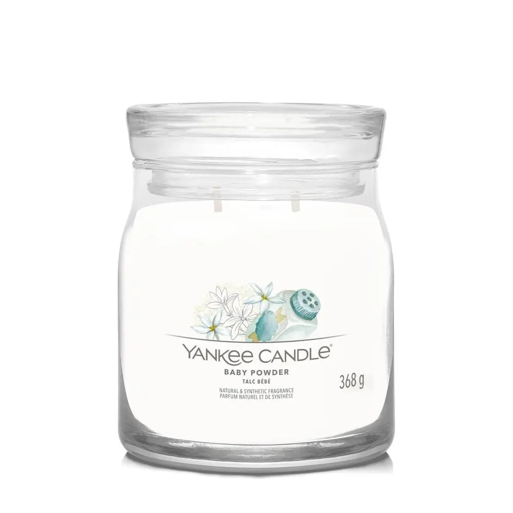 YANKEE CANDLE BABY POWDER SIGNATURE STŘEDNÍ