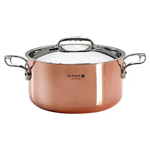de Buyer Prima Matera hrnec měděný 8 l pr. 28 cm výška 13,8 cm TOM D-6242-28