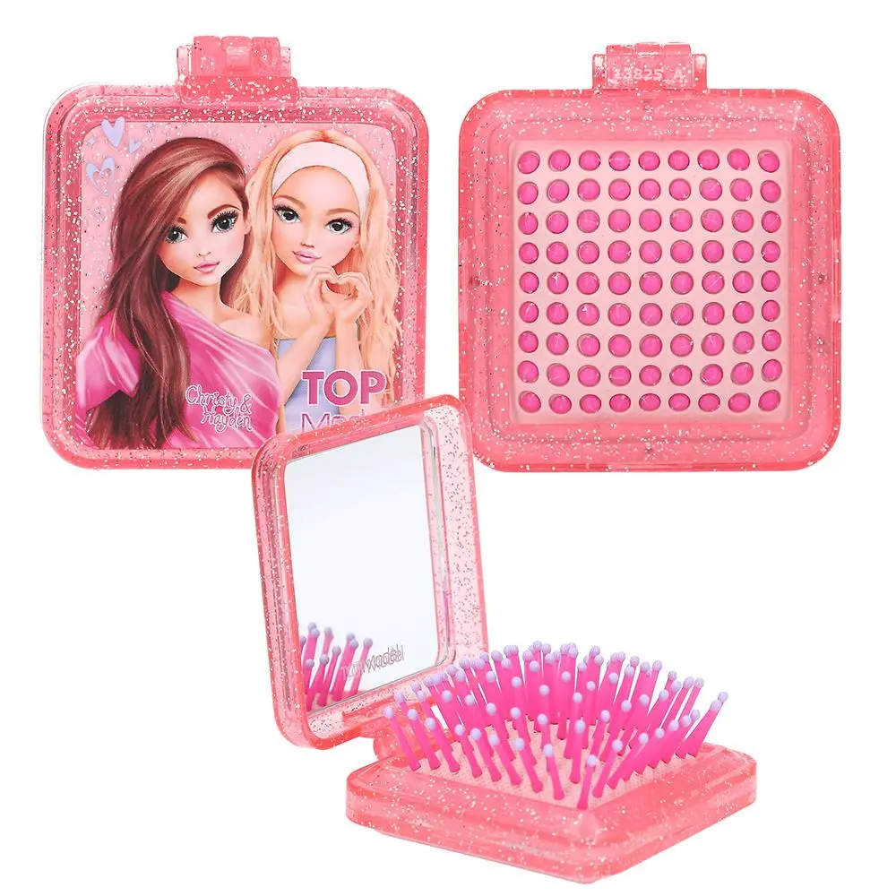 Top Model Skládací kartáč na vlasy se zrcátkem Beauty&Me 3525855