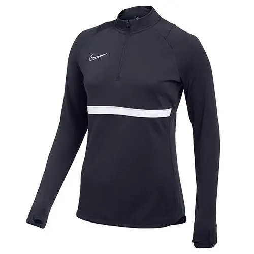 Dámské tričko Nike Dri-FIT Academy - Dámské tréninkové triko Dri-FIT Academy s dlouhým rukávem a 1/4 zipem od značky Nike, různá barevná provedení.
