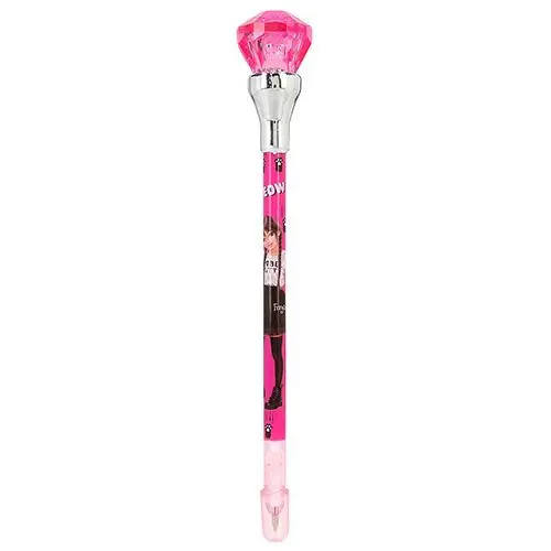 Propiska s LED diamantem Top Model Fergie, dark pink