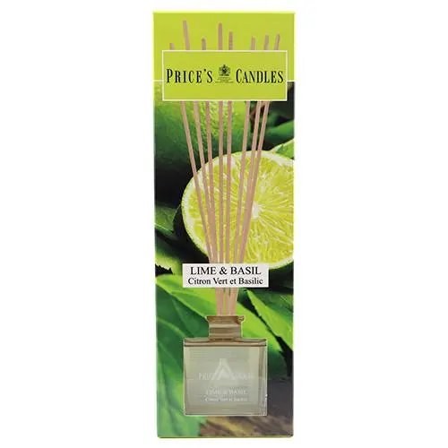 Price's Candles Rákosový difuzér Price´s Candles Limetka a bazalka 100 ml
