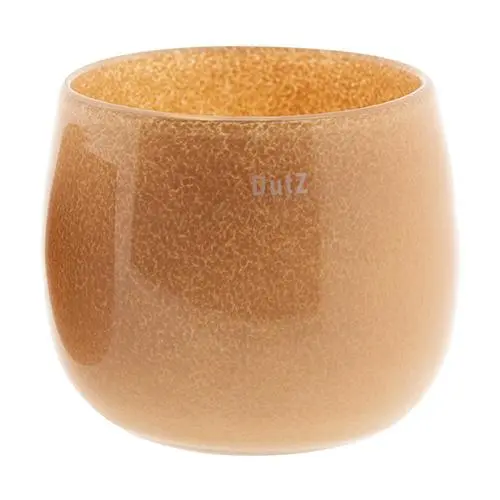 Skleněný květináč DutZ Pot, výška 18 cm, průměr 20 cm, barva lososová