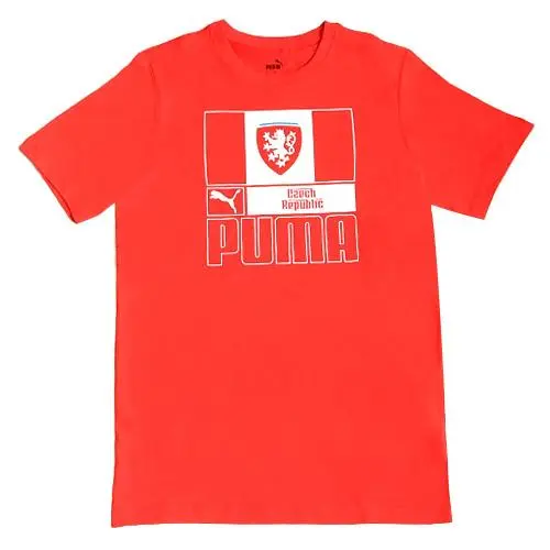 Puma Facr FtblCore Tee Červená