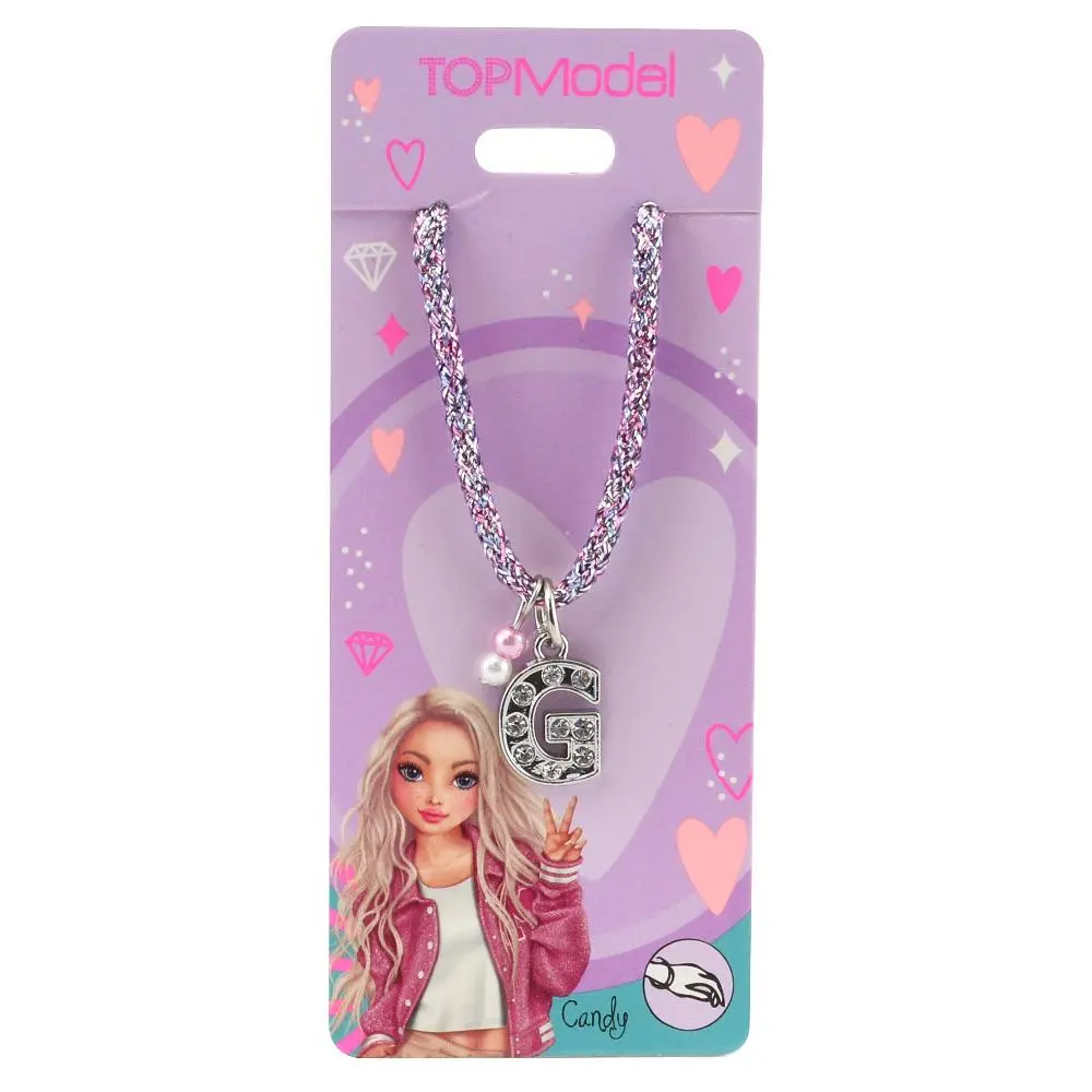 Šňůrkový náramek Top Model, písmenko "G" Candy
